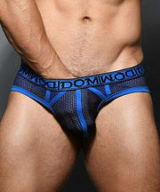 Andrew Christian Brief Dom Briefs Hyper-Masc Double-Mesh Royal 91608 52 - SexyMenUnderwear.com