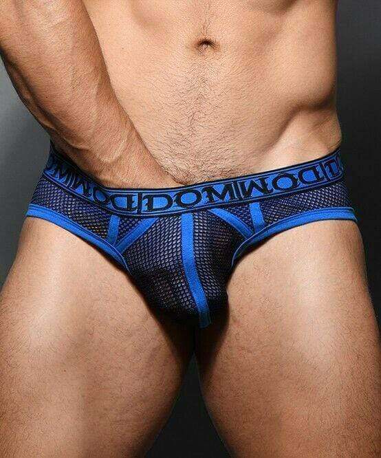 Andrew Christian Brief Dom Briefs Hyper-Masc Double-Mesh Royal 91608 52 - SexyMenUnderwear.com
