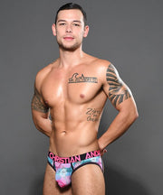 ANDREW CHRISTIAN Chroma Frame Jock Colour Splash Jockstrap 92267 39 - SexyMenUnderwear.com