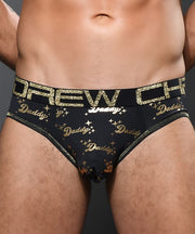 ANDREW CHRISTIAN Daddy Brief Fashion Shimmering Gold Briefs 92264 2 - SexyMenUnderwear.com