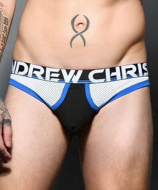 Andrew Christian Jock Almost Naked Retro Brief Jockstrap Black 91535 52 - SexyMenUnderwear.com
