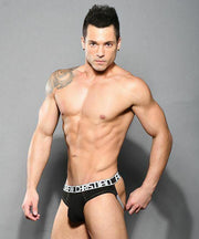 Andrew Christian Jock Brief Combo Luxurious Cotton Black 92048 54 - SexyMenUnderwear.com