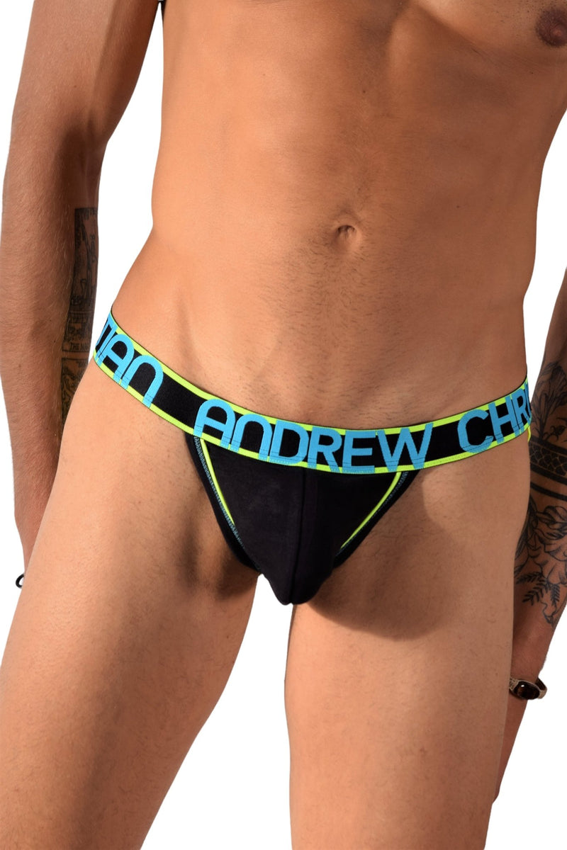Andrew Christian Jock CoolFlex Active Show-it Jockstrap Black 91000 12 - SexyMenUnderwear.com