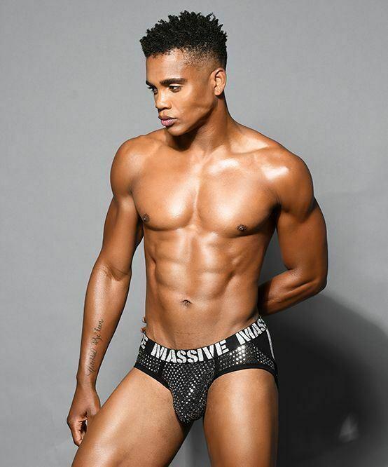 Andrew Christian Jock Massive Disco Sheer Jockstrap Metallic Yarn 92136 54 - SexyMenUnderwear.com