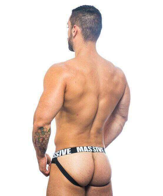 Andrew Christian Jock Massive Optic Brief Jockstrap Black 90911 27 - SexyMenUnderwear.com