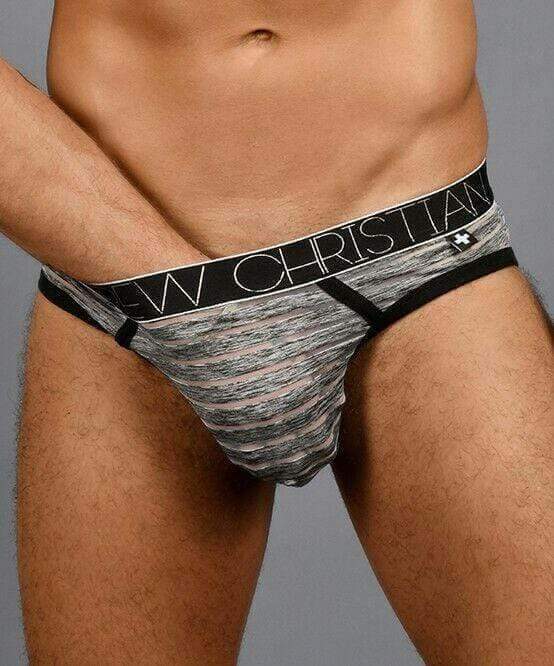 Andrew Christian Jock Sheer Stripe Frame Jockstrap 91313 1 - SexyMenUnderwear.com