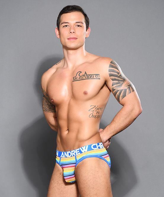Andrew Christian Jockstrap Sunset Stripe Locker Room Jock Pride Rainbow 92062 28 - SexyMenUnderwear.com