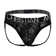 Andrew Christian Lace Jock Seductive & Sheer Jockstrap Black 92353 35 - SexyMenUnderwear.com