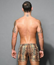 ANDREW CHRISTIAN Swim-Short Tiger Zipper Swimwear Form Drawstring 7827 69 - SexyMenUnderwear.com