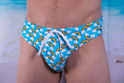 Andrew Christian Swimsuit Pride Rainbows Brief Bikini Cut Swimsuit 7677 21 - SexyMenUnderwear.com