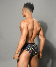 Andrew Christian XS Andrew Christian Swimwear Brief Lightning Bikini Swim-Briefs Black 7762 36