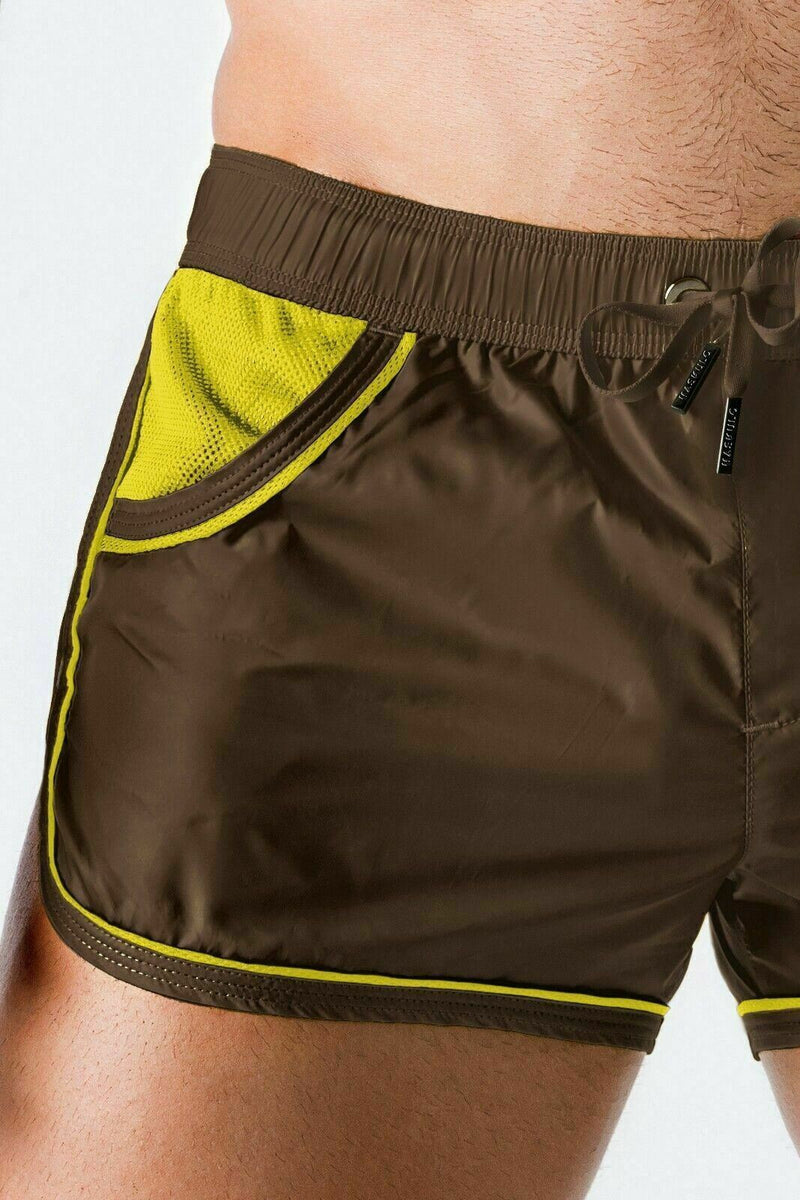 Beach Guard Swimwear MASKULO Swim-Short Tear-Proof Contrast Mesh SW0802-91 32 - SexyMenUnderwear.com