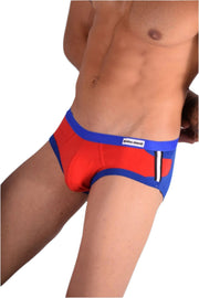 Boxer Briefs Modus Vivendi Brief SURREAL Fashion Slip Blue 12712 10 - SexyMenUnderwear.com