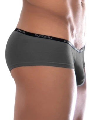 Boxer DOREANSE Hipster Mini Trunk Micro-Modal Grey 1781 7 - SexyMenUnderwear.com
