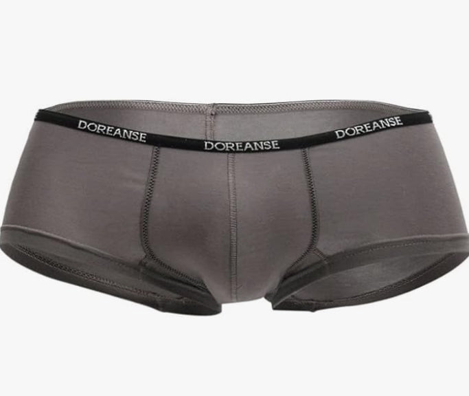 Boxer DOREANSE Hipster Mini Trunk Micro-Modal Grey 1781 7 - SexyMenUnderwear.com