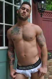 BREEDWELL Briefs Breedcore Mesh Brief White 28 - SexyMenUnderwear.com