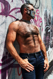 BREEDWELL CYBER Fashion Face Masks Velvet Party Masque Gasoline 9 - SexyMenUnderwear.com