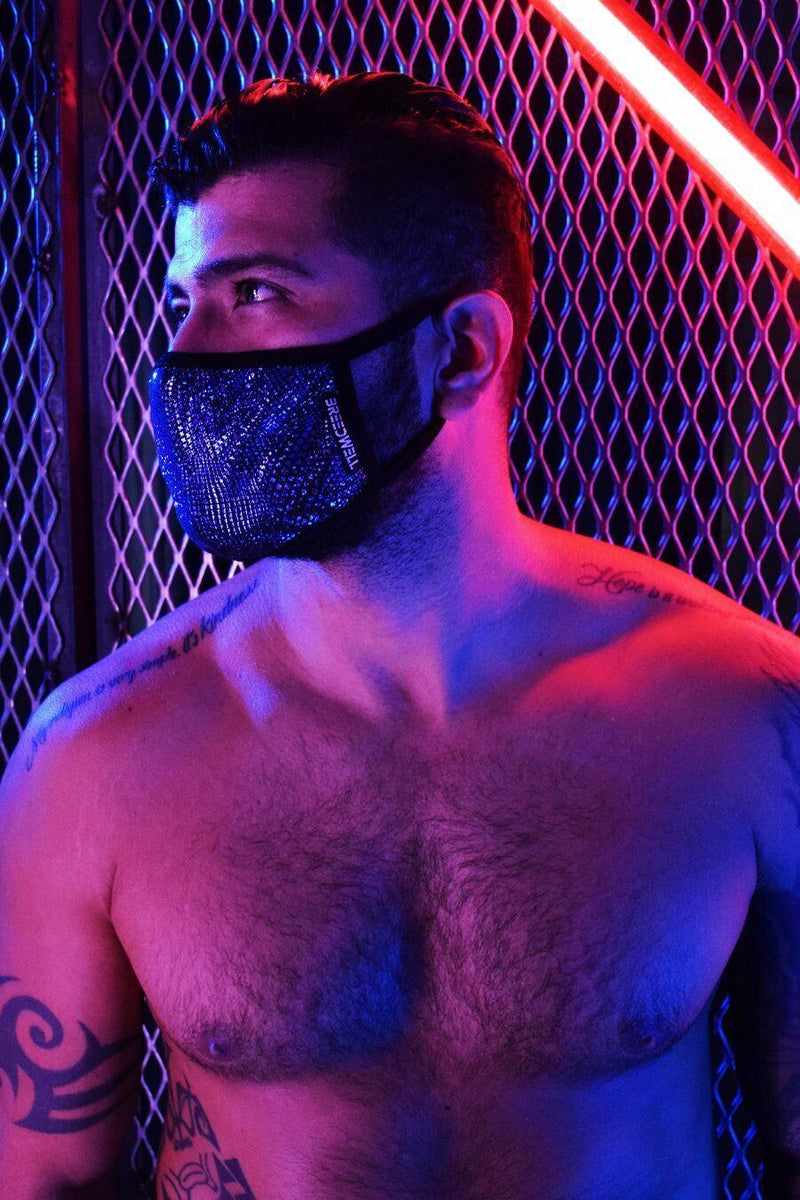 BREEDWELL Fashion Top Quality Face-Masks Stretch Velvet Night Sky Blue 9 - SexyMenUnderwear.com