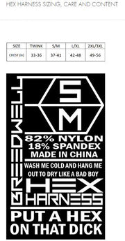 BREEDWELL Harness HEX Premium Pvc Back Strap O-Ring Removable Front Neon Green 37 - SexyMenUnderwear.com