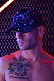 BREEDWELL HAT SPARK TRUCKER CAP SPARKLES FASHION BLUE - SexyMenUnderwear.com