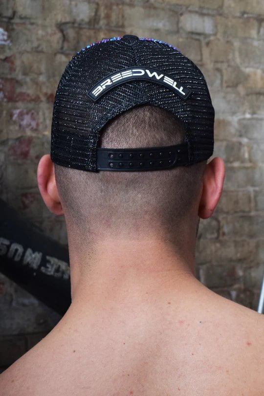 BREEDWELL HAT SPARK TRUCKER CAP SPARKLES FASHION BLUE - SexyMenUnderwear.com