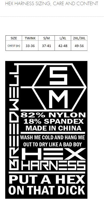 BREEDWELL HEX Harness With Premium Pvc Back Strap Removable Front Red 37 - SexyMenUnderwear.com