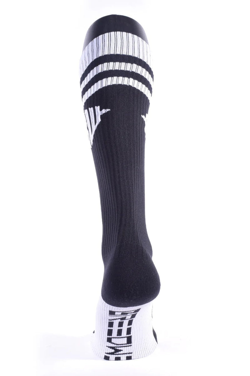 BREEDWELL High Knee Socks HEX Soft & Comfy Long Sock Black - SexyMenUnderwear.com