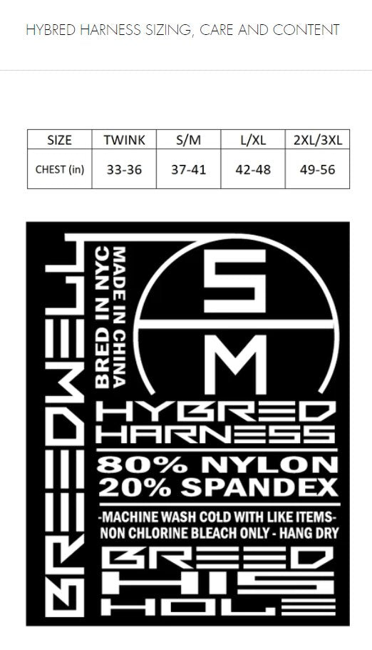 BREEDWELL Hybred Body Harness Adjustable Front Straps Double O-Rings Neon Green - SexyMenUnderwear.com