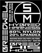 BREEDWELL Hybred Body Harness Adjustable Straps Double O-Rings Orange Neon - SexyMenUnderwear.com