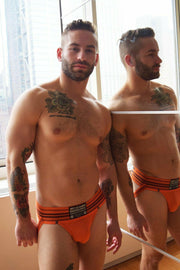 BREEDWELL Jock Old-School Woven Jockstrap CUMDUMP Classic Orange 4 - SexyMenUnderwear.com