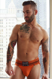 BREEDWELL Jock Old-School Woven Jockstrap CUMDUMP Classic Orange 4 - SexyMenUnderwear.com