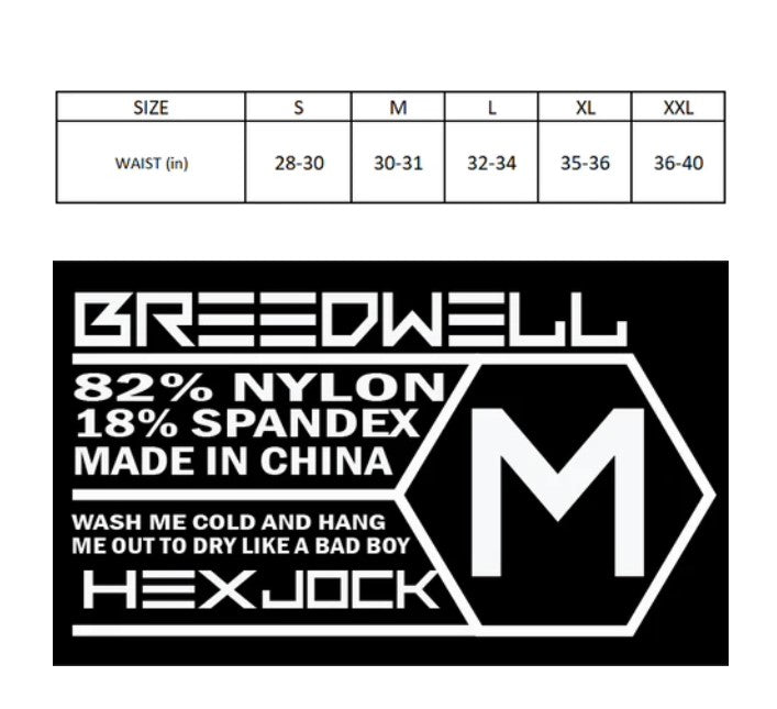 BREEDWELL Jockstrap HEX Mesh Pouch & Unique Stainless Steel O-Ring Red 25 - SexyMenUnderwear.com