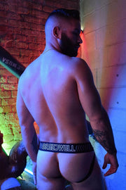 BREEDWELL Jockstrap Stretch-Mesh Pouch BreedCore 3D-Silicone Band Black 28 - SexyMenUnderwear.com