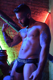 BREEDWELL Jockstrap Stretch-Mesh Pouch BreedCore 3D-Silicone Band Black 28 - SexyMenUnderwear.com