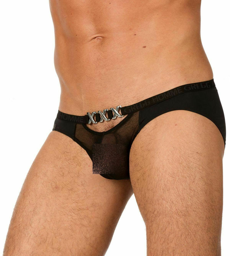 Brief by Gregg Homme Pimp Briefs Sensual XXX BLACK 96603 161 - SexyMenUnderwear.com