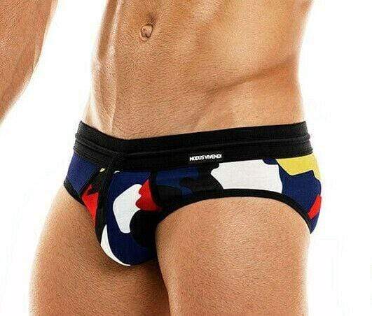 Brief Modus Vivendi Military Fashion Camouflage Camo-Briefs Black 02014 12A - SexyMenUnderwear.com