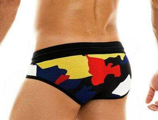 Brief Modus Vivendi Military Fashion Camouflage Camo-Briefs Black 02014 12A - SexyMenUnderwear.com