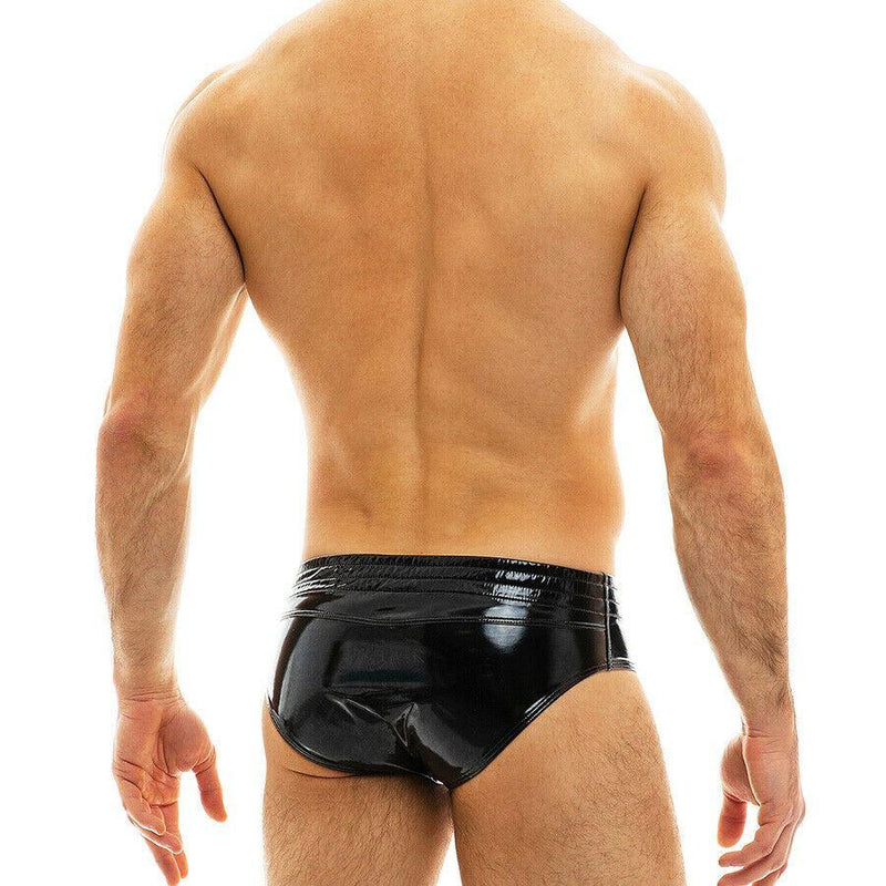 Brief Modus Vivendi Viral Vinyl Underwear Glossy Shiny Lavish Black 08015 46 - SexyMenUnderwear.com