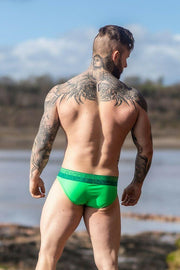 Brief SUKREW SELBY Versatile Staple Soft Cotton Briefs Green 4 - SexyMenUnderwear.com