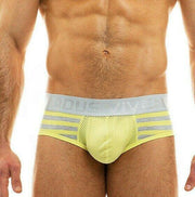 Briefs Modus Vivendi POP Melange Perforated Mesh Brief Yellow 07014 68 - SexyMenUnderwear.com
