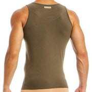 Camisole Modus Vivendi Tanktop Basics Cotton Tank Top Khaki 02831 57 - SexyMenUnderwear.com