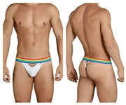 CandyMan Mens Thongs MicroFiber Roupa Interior Masculina White 99388 1 - SexyMenUnderwear.com