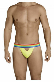 CandyMan Mens Thongs MicroFiber Roupa Interior Masculina Yellow 99388 2 - SexyMenUnderwear.com