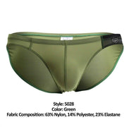 Clever Brief FreeDom Low Rise Briefs Green 5028 6 - SexyMenUnderwear.com
