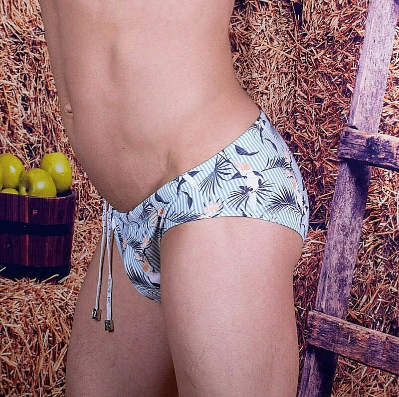 Clever Swimwear Cockatoos Swimsuit Swim Brief 0681 4 - SexyMenUnderwear.com