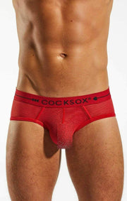 CockSox Brief Enhancer Sheer Slip See Trough Briefs Red CX76SH 9 - SexyMenUnderwear.com