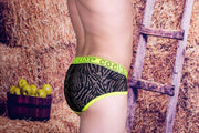 Cocksox CockSox Brief Enhancer Pouch Shredded Mesh Quality Slip Atomic Green CX76SD 12