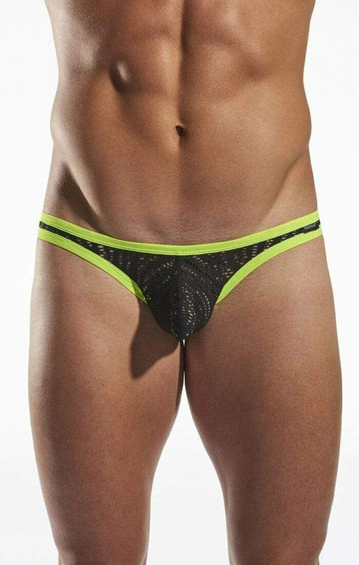 Cocksox CockSox Briefs Enhancer Pouch Shredded Brief Men Slip Atomic Green CX01SD 9