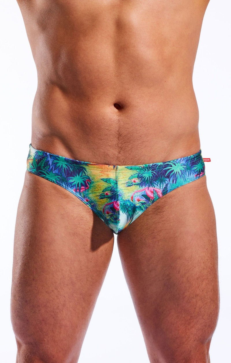 COCKSOX Drawstring Swim-Brief Supportive Pouch Swimwear Florida Keys CX04PR 21 - SexyMenUnderwear.com