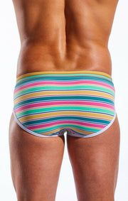 COCKSOX Sport Briefs Contour Pouch Retro Cape Canaveral Stripe CX76N 9 - SexyMenUnderwear.com